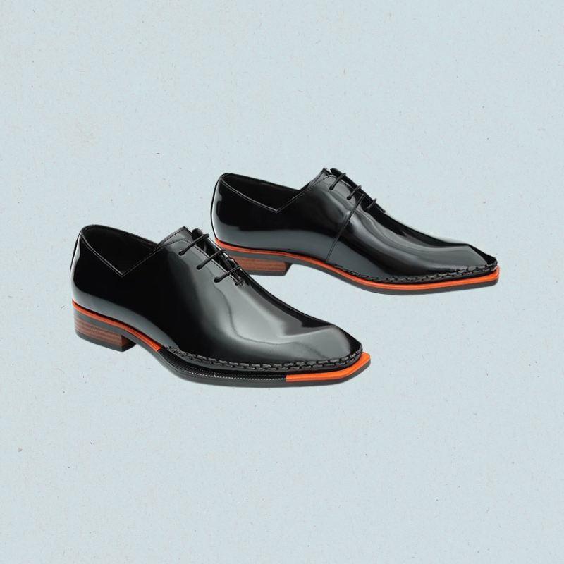 Pantheon Geometric Oxford Shoes Italian Leather Men's Dress Shoes Pantheon Geometric Oxford Shoes Italian Leather Men's Dress Shoes
