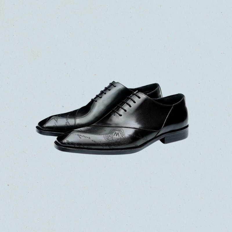 Vintage Craftsman Black Oxford Shoes Classic Mens Dress Shoes in Black & Brown Vintage Craftsman Black Oxford Shoes Classic Mens Dress Shoes in Black & Brown