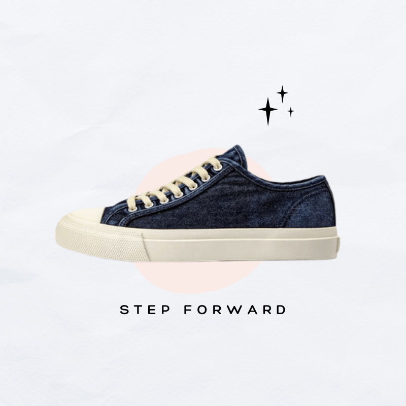 Women s denim sneakers Blue canvas sneakers for women Washed canva