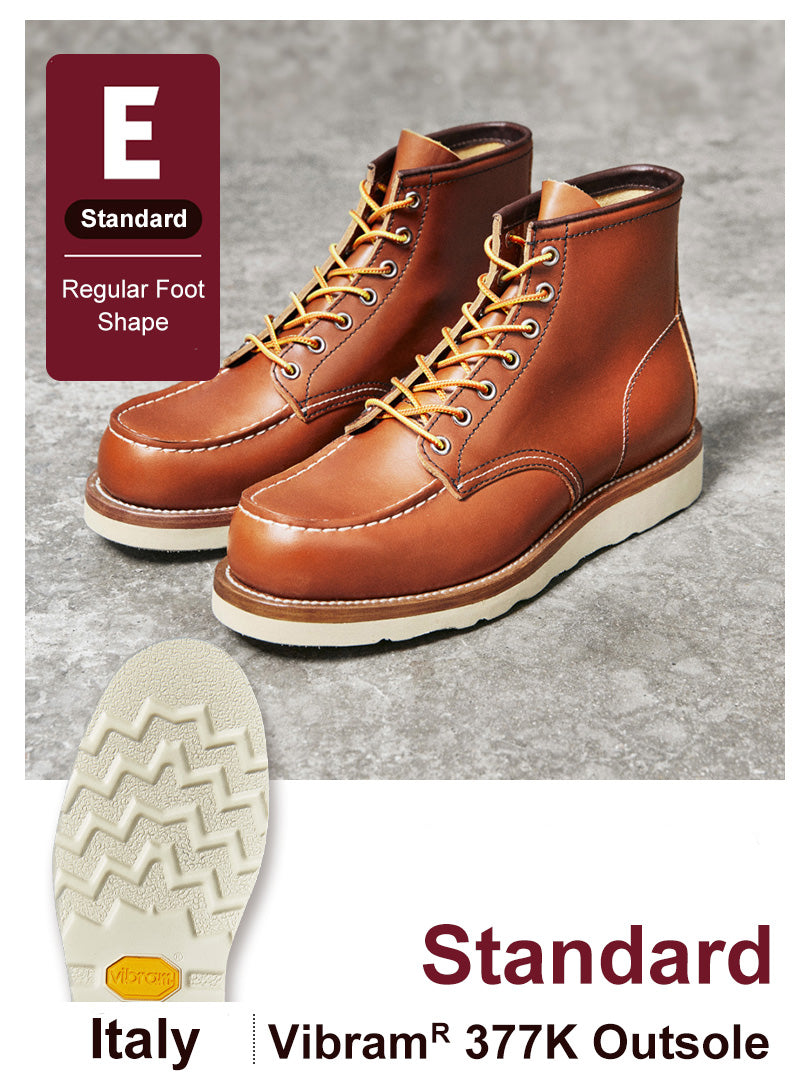 Moc Toe Boots | Full-Grain Leather Work Boots for Men – Durable