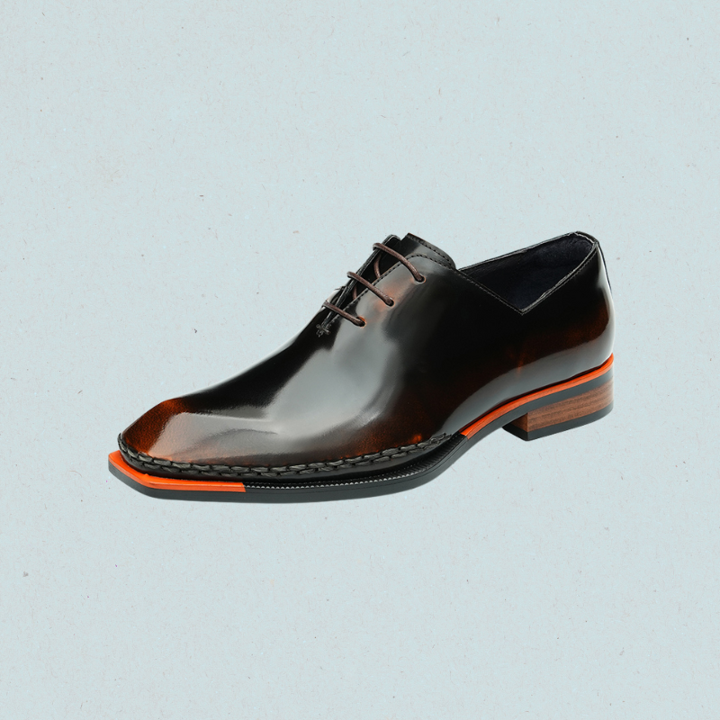 Pantheon Geometric Oxford Shoes Italian Leather Men's Dress Shoes Pantheon Geometric Oxford Shoes Italian Leather Men's Dress Shoes