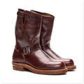 red leather boots