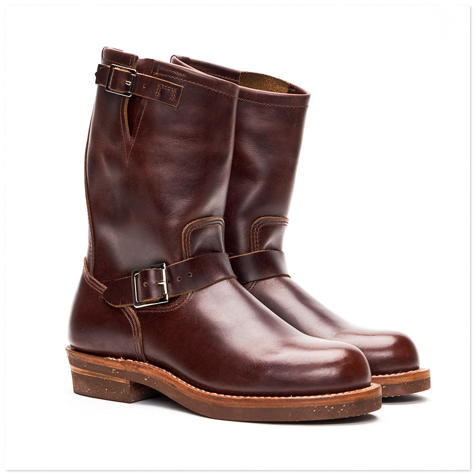 red leather boots