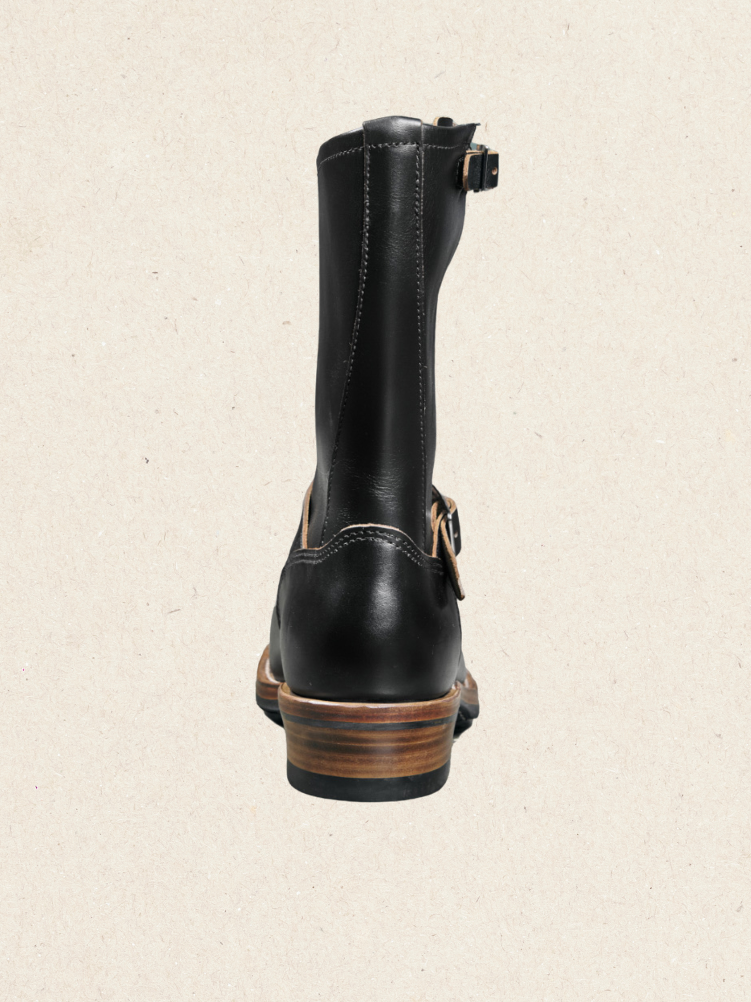 Black Engineer Boots | Buckle-Strap, Vibram Sole | Black Leather Moto Black Engineer Boots | Buckle-Strap, Vibram Sole | Black Leather Moto