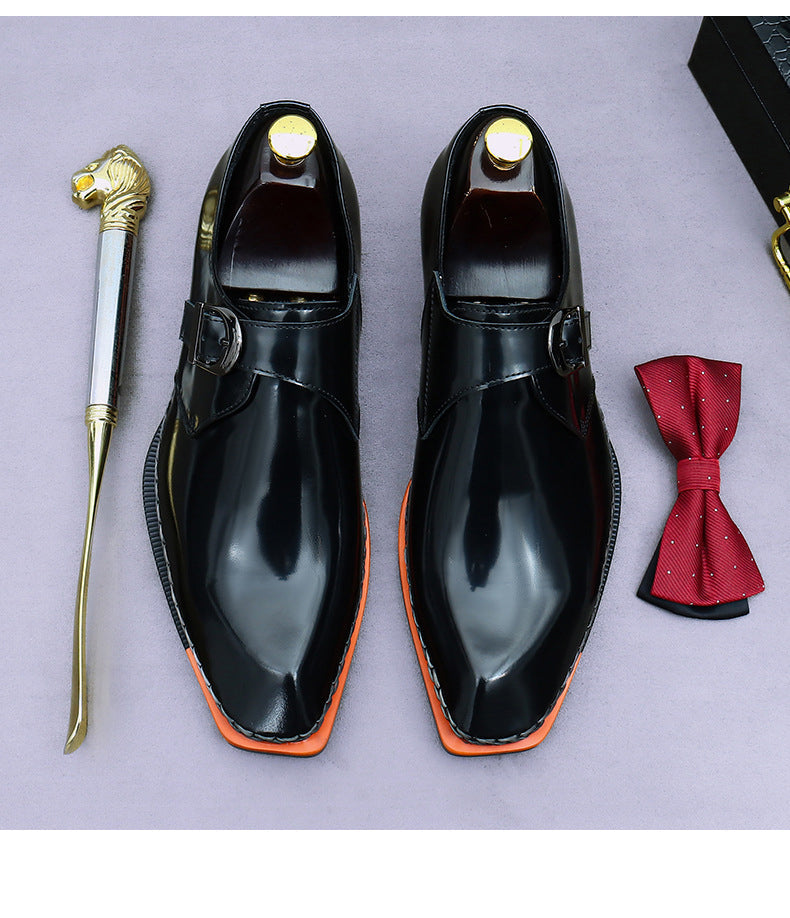 Lorebound Men's Dress Shoes – Business Loafers for Men in Black & Amber