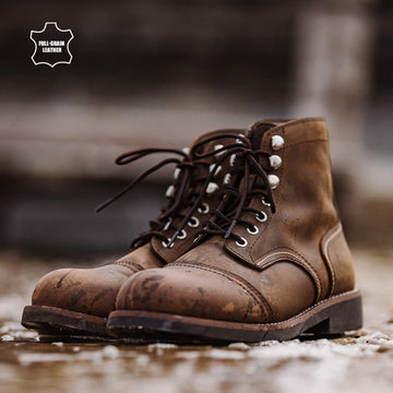 Crazy-horse Leather Airborne Boots| Retro Boots|vintage boots