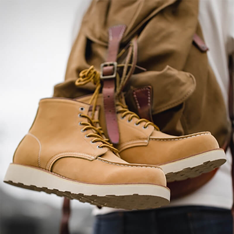 red wing moc toe